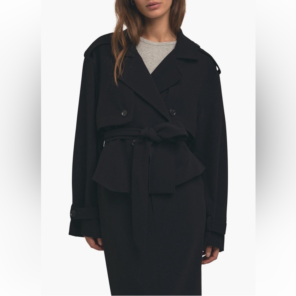 Favorite Daughter Cropped Trenchcoat